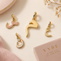 VYBE Arabic letter charms concept