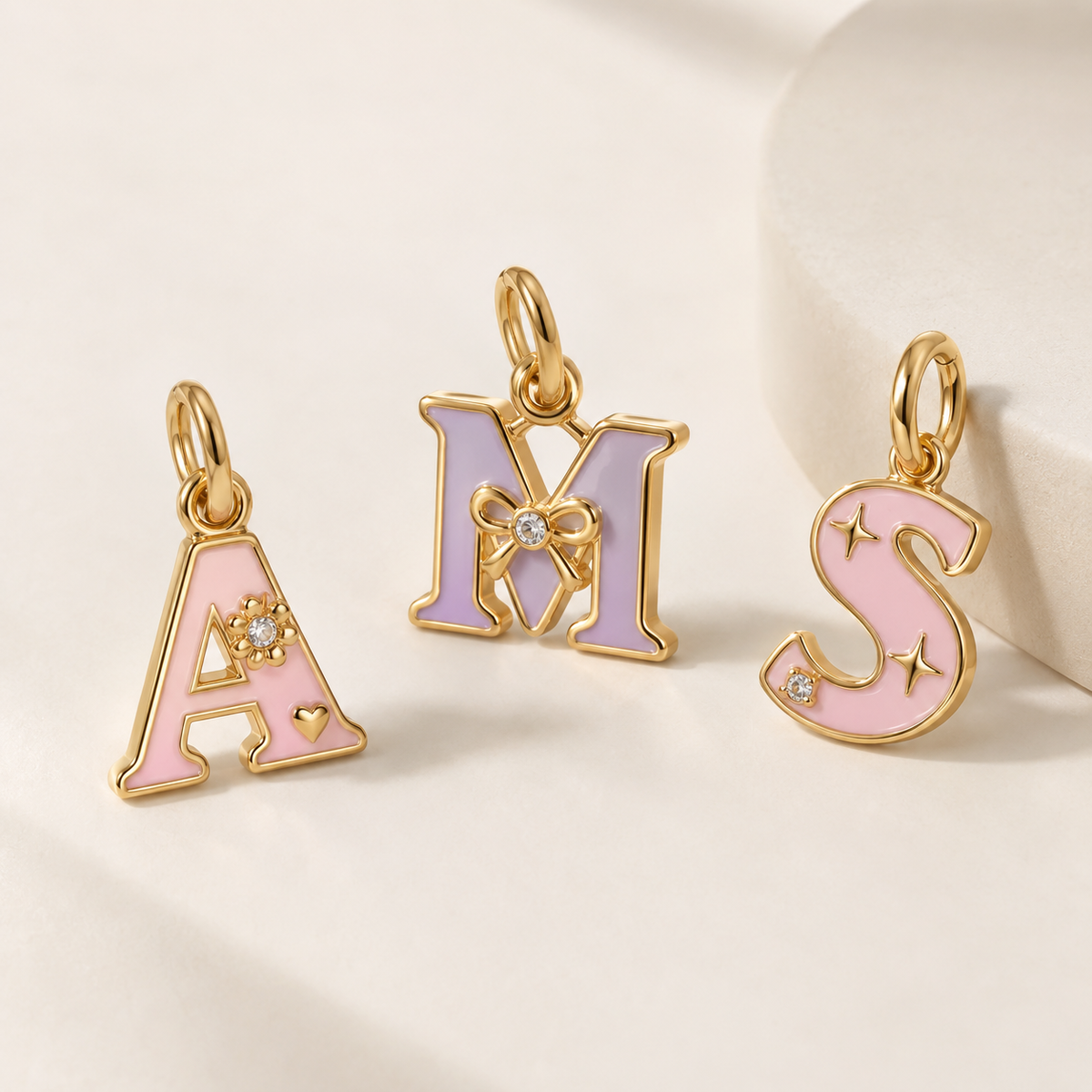 VYBE English initial charms concept