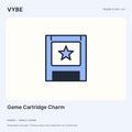 Game Cartridge Charm: original concept illustration; final product and materials are unconfirmed.