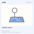 Joystick Charm: an original decorative VYBE concept illustration, not supplier photography.
