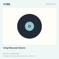 Vinyl Record Charm: original music-inspired concept illustration. Decorative only; final merchandise unconfirmed.