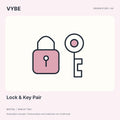 Lock and Key Pair: two original decorative charm concept motifs. Non-functional; final merchandise unconfirmed.