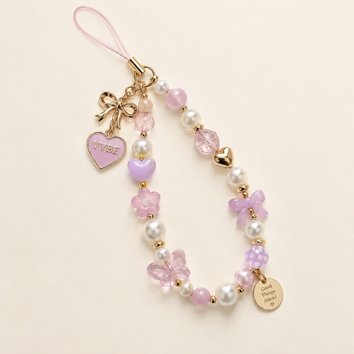 Pastel VYBE phone charm strap concept